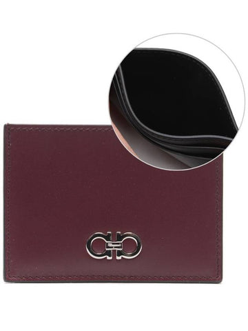 18FW Men's Double Gancini Card Wallet 66_A099_686676_18F - SALVATORE FERRAGAMO - BALAAN 1