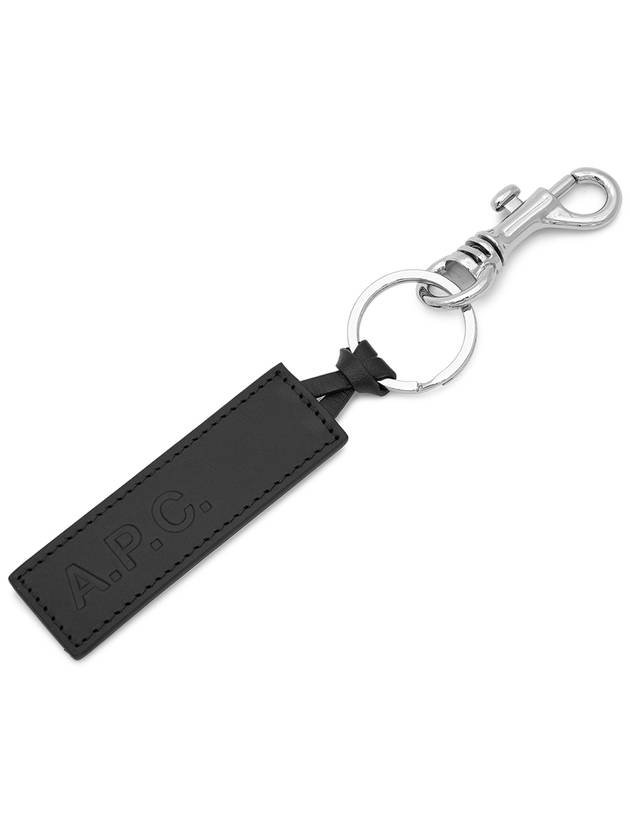 Logo Leather Key Holder Black - A.P.C. - BALAAN 4