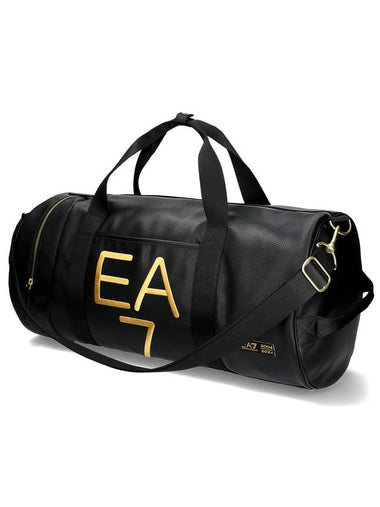 EA7 Golden Logo Duffel Bag Black - EMPORIO ARMANI - BALAAN 1