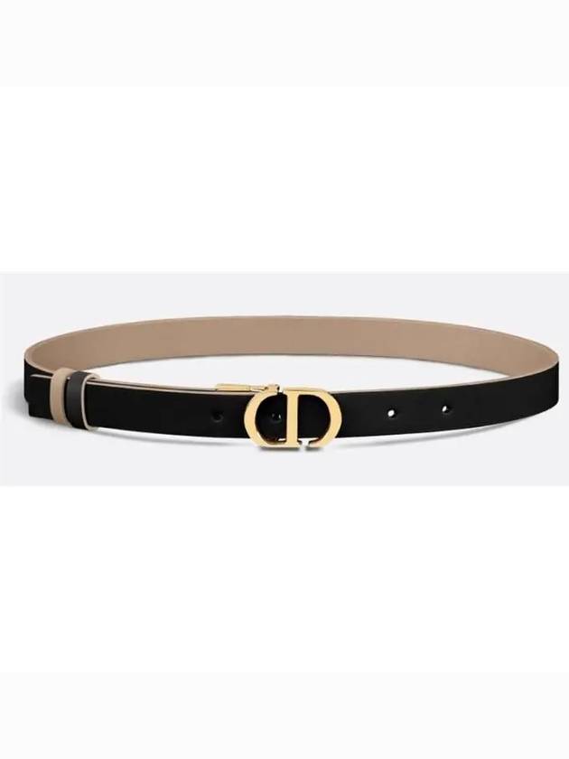 30 Montaigne Reversible Leather Belt Hazelnut Black - DIOR - BALAAN 5