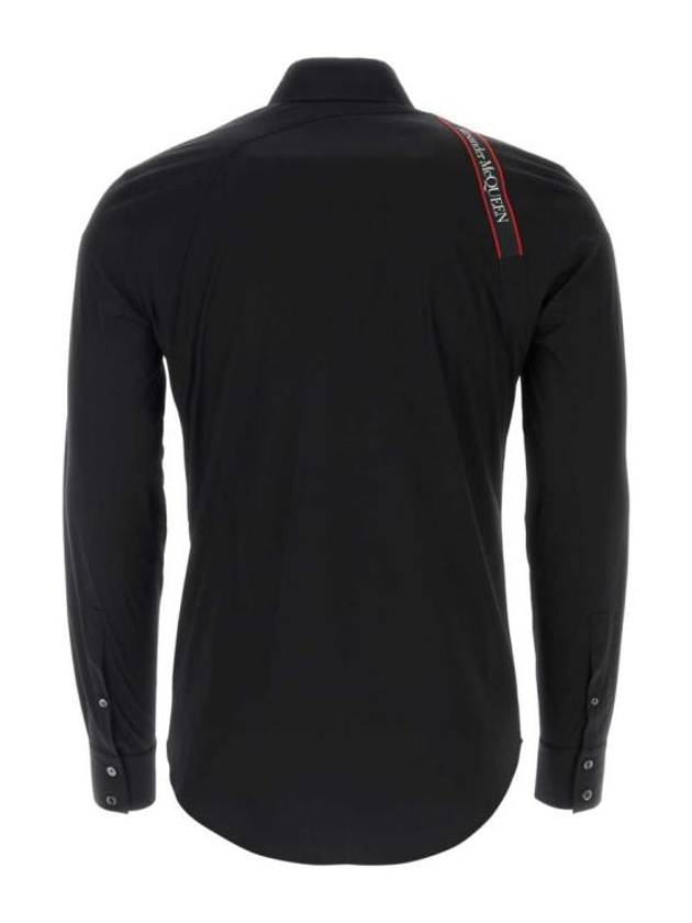 Men's Harness Patch Long Sleeve Shirt Black - ALEXANDER MCQUEEN - BALAAN 3