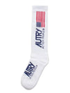 Iconic Logo Socks White - AUTRY - BALAAN 3