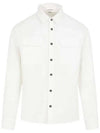 Organic Gabardine Buttoned Lens Long Slevee Shirt White - CP COMPANY - BALAAN 2