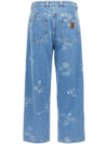 Logo Patch Stamp Denim Pants Blue I033745 2LN35 - CARHARTT - BALAAN 3