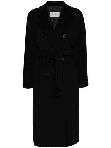 Madame Wool Cashmere Double Coat Black - MAX MARA - BALAAN 1