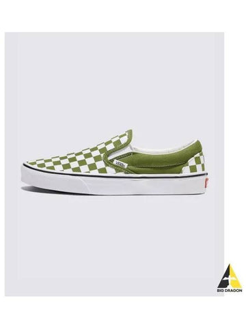 Classic slip on color THEORY Checkerboard Pesto VN000D03CIB1 - VANS - BALAAN 1