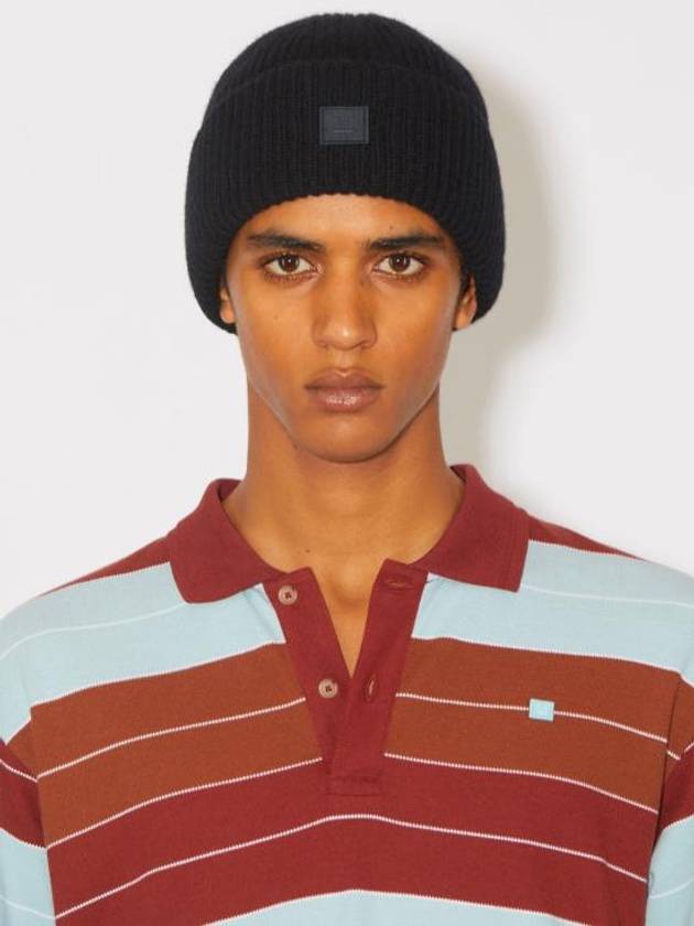 Small Face Logo Beanie Black - ACNE STUDIOS - BALAAN 5