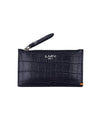 Unisex Crocodile Embossed Card Wallet Navy - LMN3011 - BALAAN 2