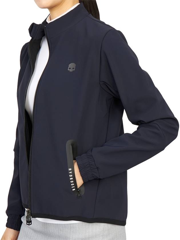 women's brushed zip-up jacket navy - HYDROGEN - BALAAN 7