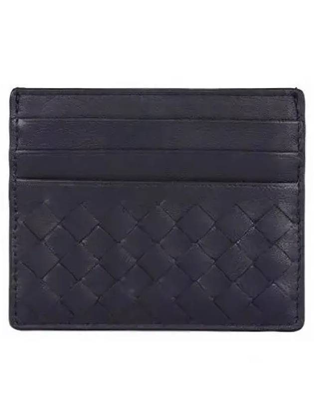 Intrecciato Weaving Card Wallet Navy - BOTTEGA VENETA - BALAAN 2