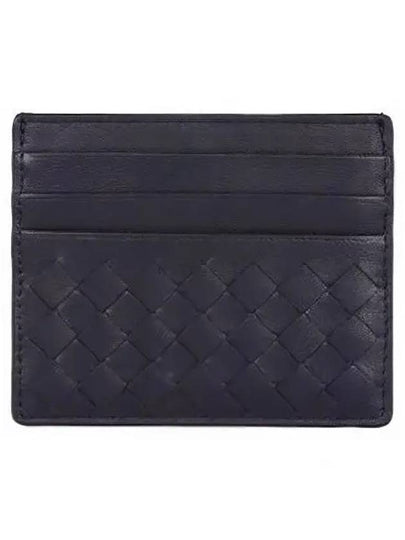 Intrecciato Weaving Card Wallet Navy - BOTTEGA VENETA - BALAAN 2