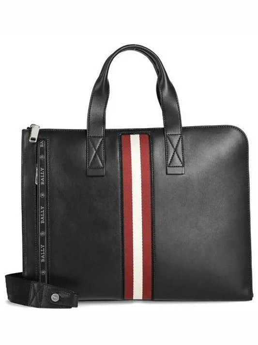 Henry Leather Business Brief Case Black - BALLY - BALAAN 2