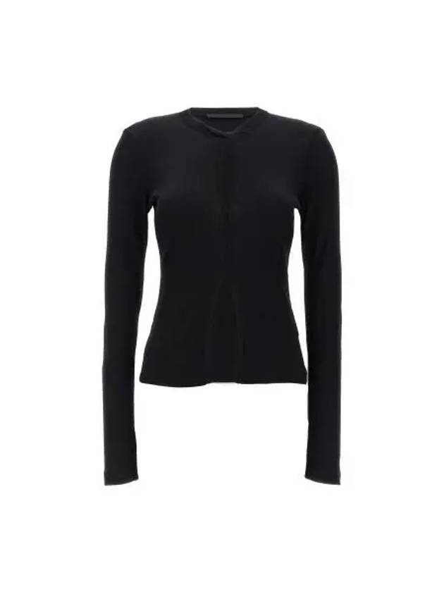 Cut-Out Cardigan Black - HELMUT LANG - BALAAN 2