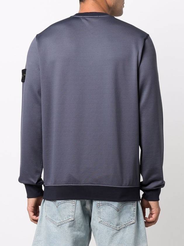 Waffen Patch Sweatshirt Dark Blue - STONE ISLAND - BALAAN.