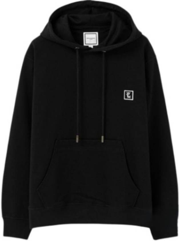 Back Logo Cotton Hoodie Black - WOOYOUNGMI - BALAAN 4