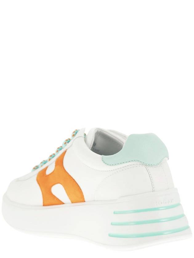 Sneakers HXW5640DN61N4O0SU9 WHITE LIGHT BLUE ORANGE - HOGAN - BALAAN 4