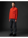 Logo Patch Shell-R Stand Collar Zip Up Jacket Red - CP COMPANY - BALAAN 5