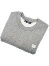 Fairview Face Patch Crew Neck Sweatshirt Grey - ACNE STUDIOS - BALAAN 4