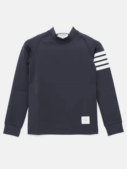 Thom Browne Kids 4-Bar Light Weight Scuba Tech Long Sleeve Rash Guard Navy - THOM BROWNE - BALAAN 2