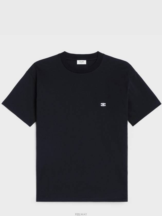 Triomphe Loose Logo Short Sleeve T-Shirt Black - CELINE - BALAAN 2