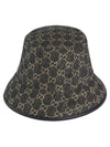 GG Denim Bucket Hat Black - GUCCI - BALAAN 1