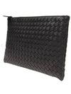 Intrecciato Clutch Bag Black - BOTTEGA VENETA - BALAAN 5