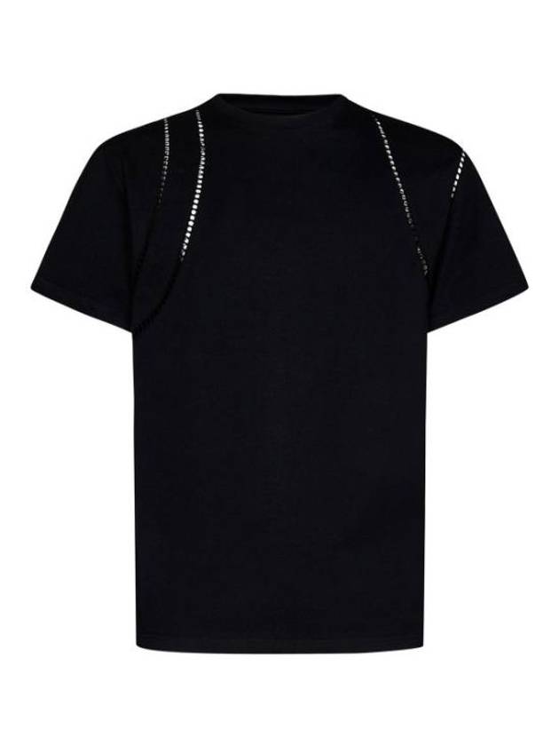 Crewneck Short Sleeve T-Shirt Black - ALEXANDER MCQUEEN - BALAAN 2