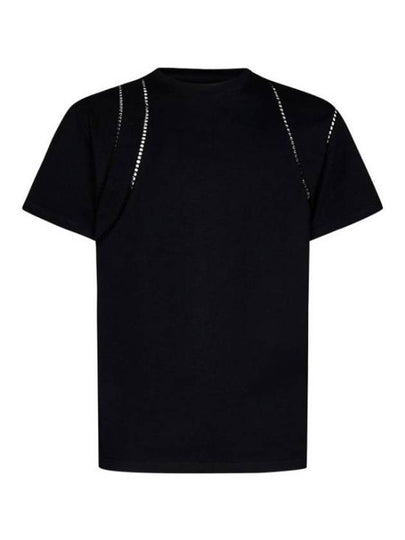 Crewneck Short Sleeve T-Shirt Black - ALEXANDER MCQUEEN - BALAAN 2