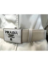 Women's Ivory Long Coat 86459 282 F0244 - PRADA - BALAAN 3