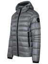 Crofton Hooded Label Padding Grey - CANADA GOOSE - BALAAN 3