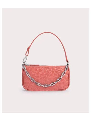 MINI RACHEL CIRCULAR CROCO EMBOSSED LEATHER SALMON B1BUPM056WSBPI1CW0 - BY FAR - BALAAN 1