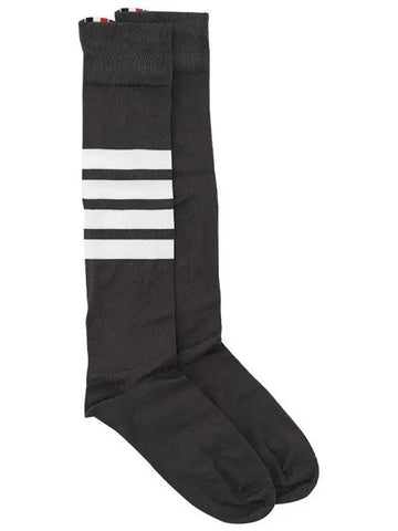 4 bar mid calf socks deep gray - THOM BROWNE - BALAAN 1