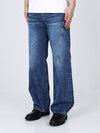 Wide fit diagonal arc washed denim - KND - BALAAN 7