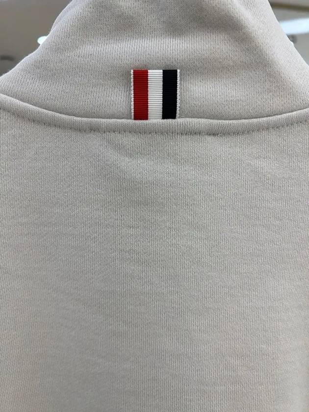 Men's 4 Bar Half Zip Up Sweatshirt Beige - THOM BROWNE - BALAAN 4