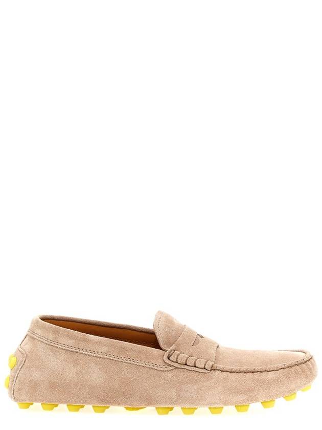 Gommino Bubble Suede Driving Shoes Beige - TOD'S - BALAAN 2