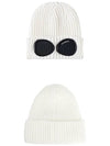 Goggles Merino Wool Beanie White - CP COMPANY - BALAAN 6