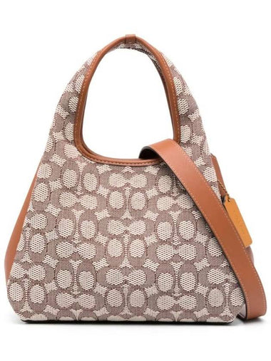 Hadley Monogram Jacquard Leather Bag CM550 - COACH - BALAAN 1