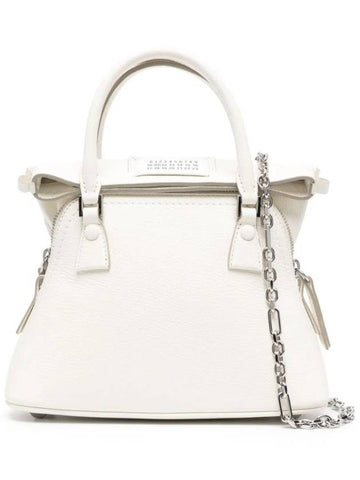 5AC Classique Micro Tote Bag White - MAISON MARGIELA - BALAAN 1