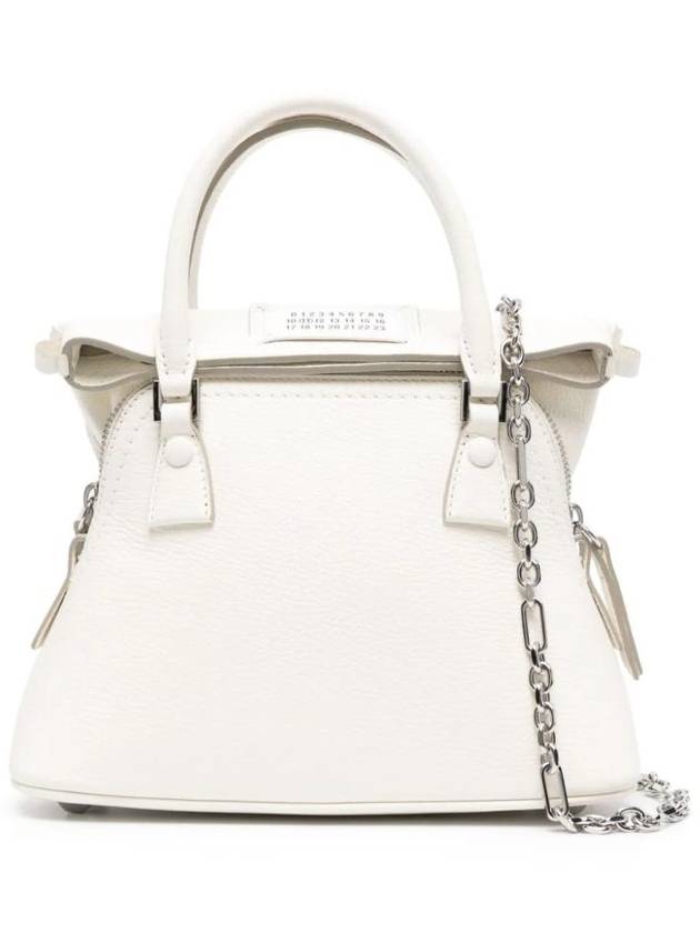 5AC Classique Micro Tote Bag White - MAISON MARGIELA - BALAAN 1