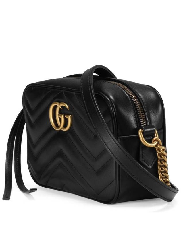 GG Marmont Zip Top Matelasse Mini Cross Bag Black - GUCCI - BALAAN 6