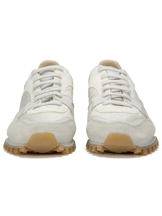 Men's Trail Leather Low Top Sneakers White - SPALWART - BALAAN 4