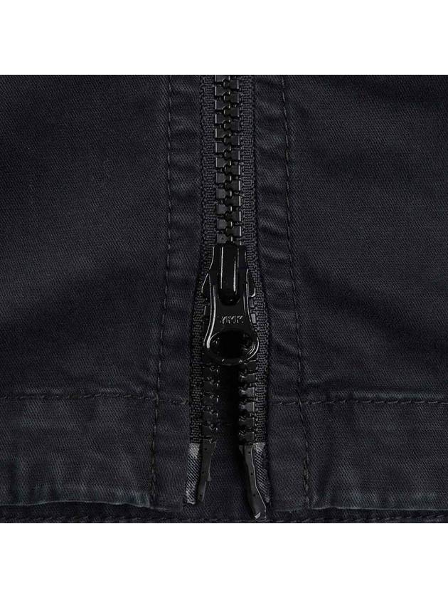 Garment Dyed Stretch Cotton Overshirt Black - STONE ISLAND - BALAAN 6