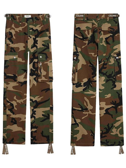 Camouflage Cargo Straight Pants - CELINE - BALAAN 2