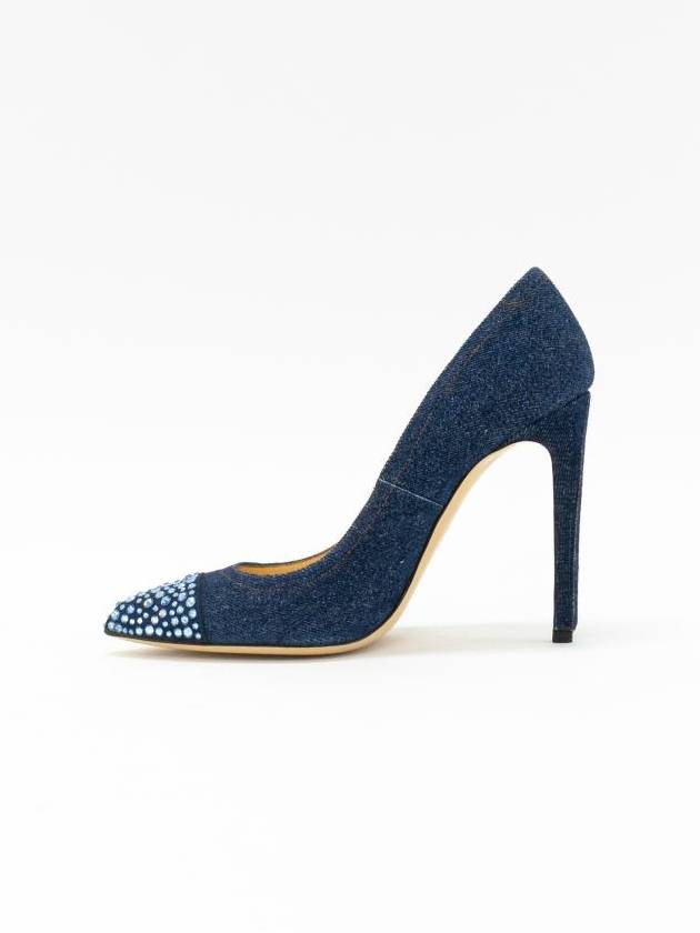 Women s Denim High Heels Jewelry SW022188 - PHILIPP PLEIN - BALAAN 4