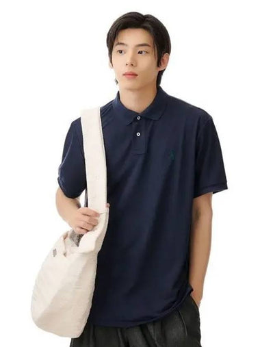 Wimbledon Earth Polo Shirt Navy - POLO RALPH LAUREN - BALAAN 1