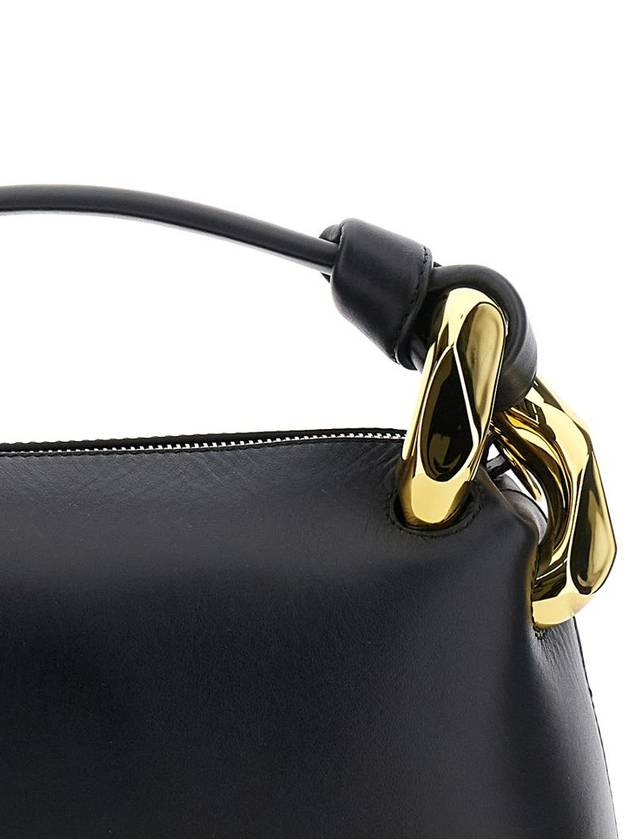 'Corner' Black Handbag With Metallic Knot Detail In Leather Woman - JW ANDERSON - BALAAN 3