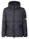 Men's Wappen Patch Crinkle Wraps Padding Navy - STONE ISLAND - BALAAN 2