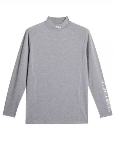 Men's Aelo Soft Compression Long Sleeve T-Shirt Grey - J.LINDEBERG - BALAAN 2