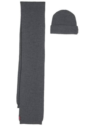 Knit Wool Scarf and Beanie Set KNM006501W06757 - DSQUARED2 - BALAAN 1