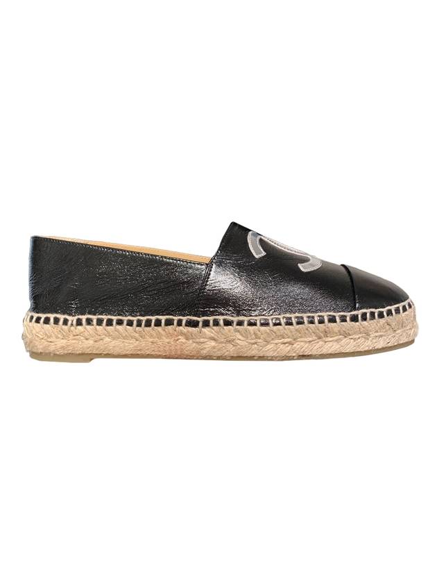 Lambskin Espadrilles Beige Black - CHANEL - BALAAN 1